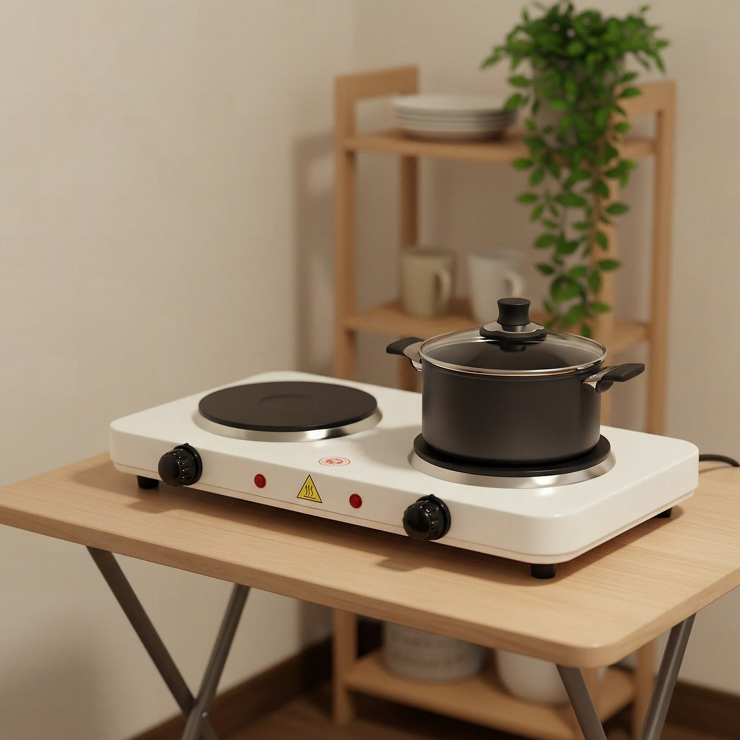 DobleFuego™ — Cocina Eléctrica Portátil de Doble Hornilla 2000W