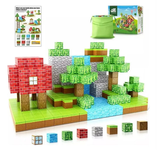 PixelBlocks™ — Bloques Magnéticos de Construcción 75 Piezas