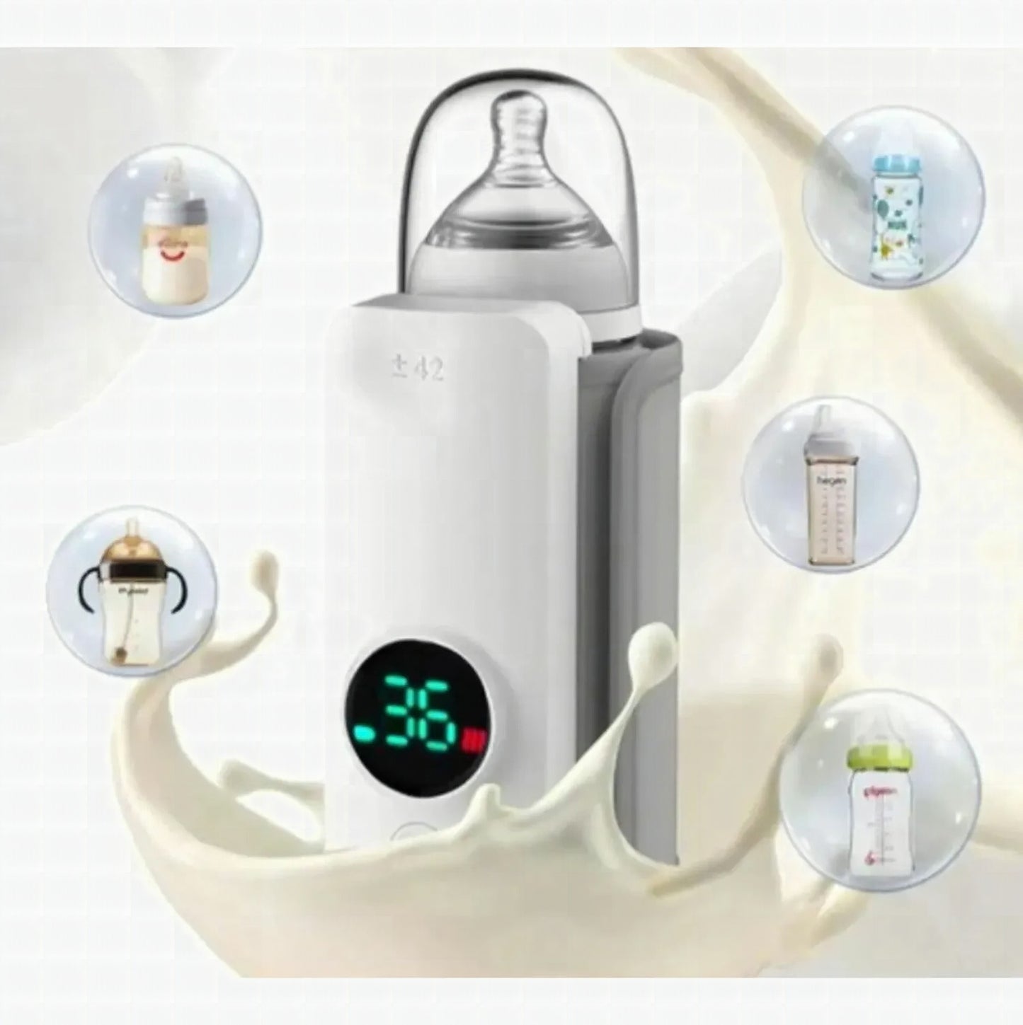 WarmGo™ — Calentador de Biberones Portátil Recargable