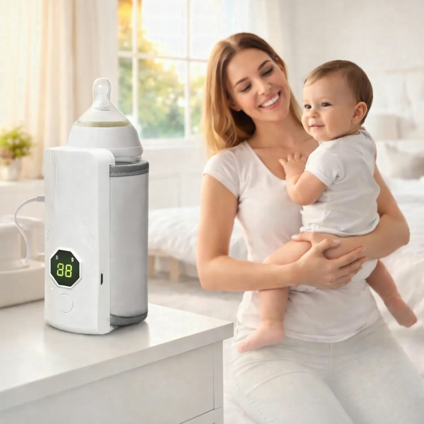 WarmGo™ — Calentador de Biberones Portátil Recargable